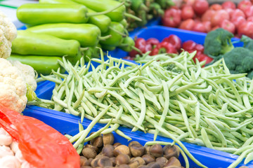 Fresh vegetables market