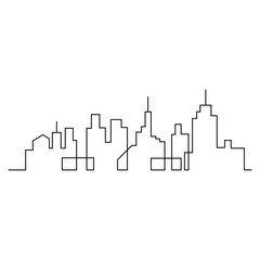 Modern City skyline . city silhouette. vector illustration