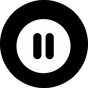 pause icon isolated on background