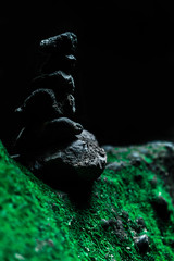 Travel stones in nature