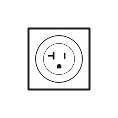 Socket icon. Simple vector illustration