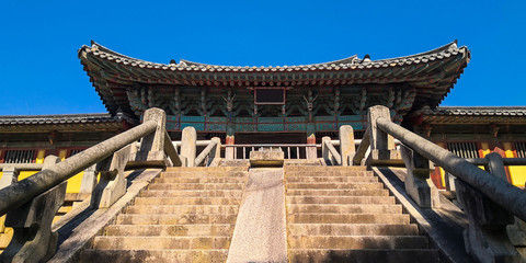 Roof, Gyeongju, South Korea have an amazing buildings from Silla ancient culture