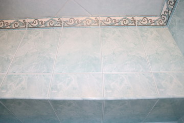 expensive flat tile with patterns on wall