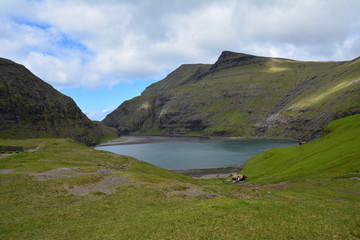 Village Saksun &Icirc;les F&eacute;ro&eacute; Streymoy Danemark