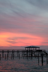 Fototapeta premium zachód słońca nad morzem