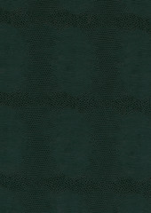 Ledertextur in Türkis (Canvas)