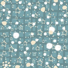 Seamless Abstract Background with stars