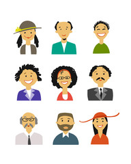 Business people, set of simple icons for ypur design