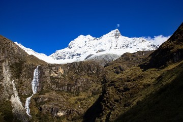 Beautiful, challenging trip to Laguna 69 in Andes mountain in Huascarán national park in Peru. 