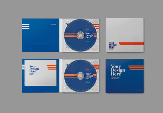 2 Cd/Dvd and Jewel Case Mockups