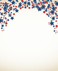 American patriotic background frame