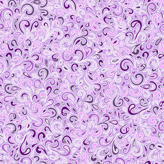 Wavy doodle seamless pattern