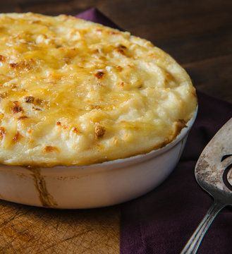 Shepards pie with lentils and cheese