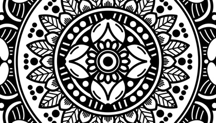 Ethnic Mandala Ornament. Arabic, Pakistan, Moroccan, Turkish, Indian, Spain motifs