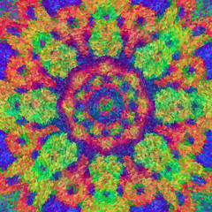 Fototapeta na wymiar abstract colorful mandala style graphic