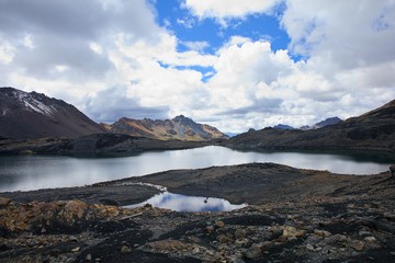 Pastoruri Glacier in Huascaran National park in Peru