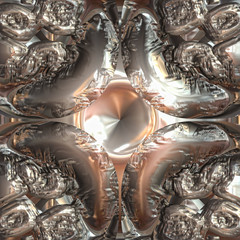 3d effect - abstract metallic texture illustration