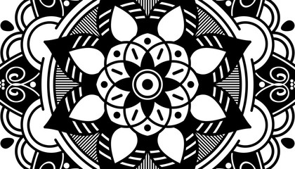 Ethnic Mandala Ornament. Arabic, Pakistan, Moroccan, Turkish, Indian, Spain motifs