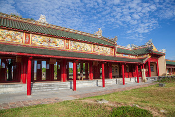 Fototapeta na wymiar Temple of the Generations in Citadel of Hue