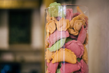 Raw dumplings or vareniks