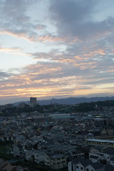 大阪の住宅街の朝