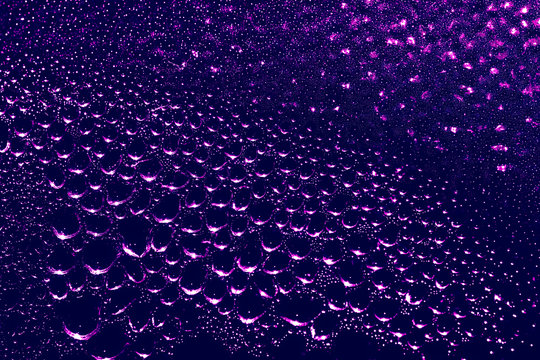 Background covered withl water drops in  close-up
