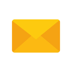 delivery service with envelope isolated icon