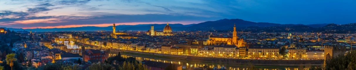 Papier Peint photo Lavable Florence Panoramic View from Piazzale Michelangelo,Florence,Italy