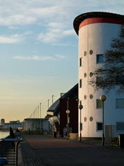 Fototapeta premium buildings by the dock