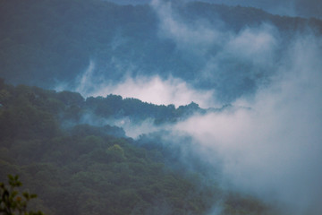 dramatic sky with clouds