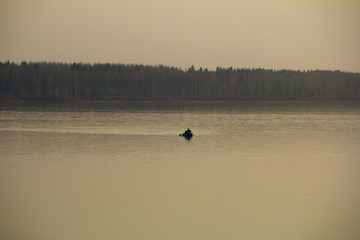 fishermen on the river