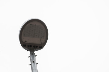 LED street oval lamp against the sky