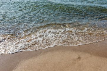 Sand beach Baltic sea coast, Poland