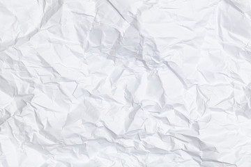 white crumpled paper textured background