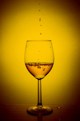 Red wine splash