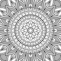Ethnic Mandala Ornament. Arabic, Pakistan, Moroccan, Turkish, Indian, Spain motifs