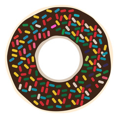 Isolated donut image