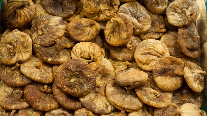 Dried figs at the Istanbul street market.