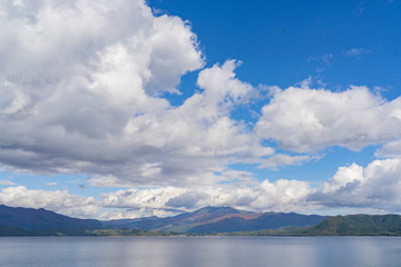 Fototapeta na wymiar Beautiful landscape of Lake Tazawako