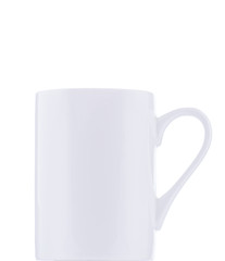 white mug on a white background