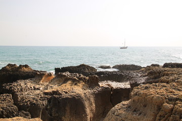 wybrzeże w Portugalii,statek © ewa