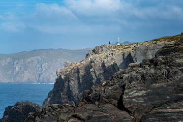  Cross on the rugged coast of Galicia