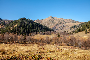 Landscape in the mountains of the Caucasus