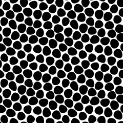Vector geometric seamless pattern. Modern geometric background. Repeating geometric background with randomly arranged spots.