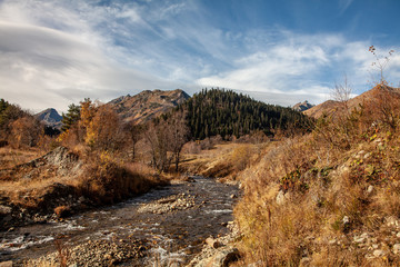 Landscape in the mountains of the Caucasus