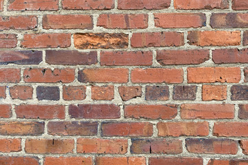 Obraz premium rustic alley red brick wall building