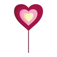 Obraz na płótnie Canvas happy valentines day, cute flower shaped hearts love decoration