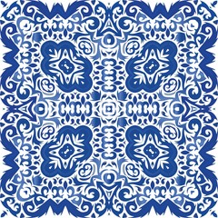 Decorative color ceramic azulejo tiles.