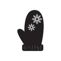 Isolated mitten image