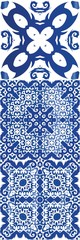 Decorative color ceramic azulejo tiles.